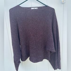 MANGO purple knit sweater. Size US XS